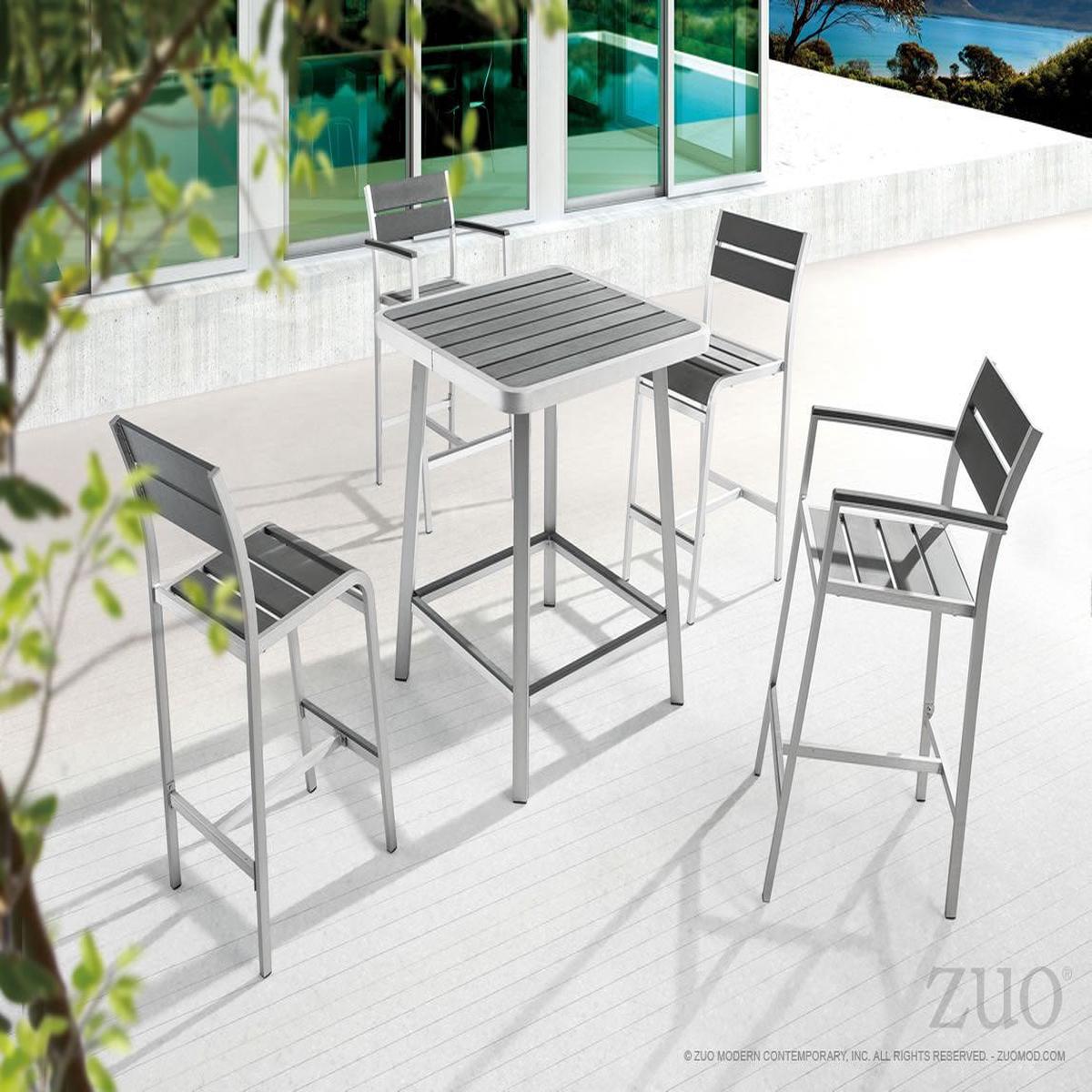 Zuo Megapolis Bar Arm Chair - Set Of 2