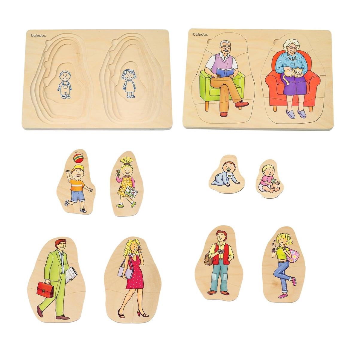 Beleduc Layer-Puzzle Grandma and Grandpa