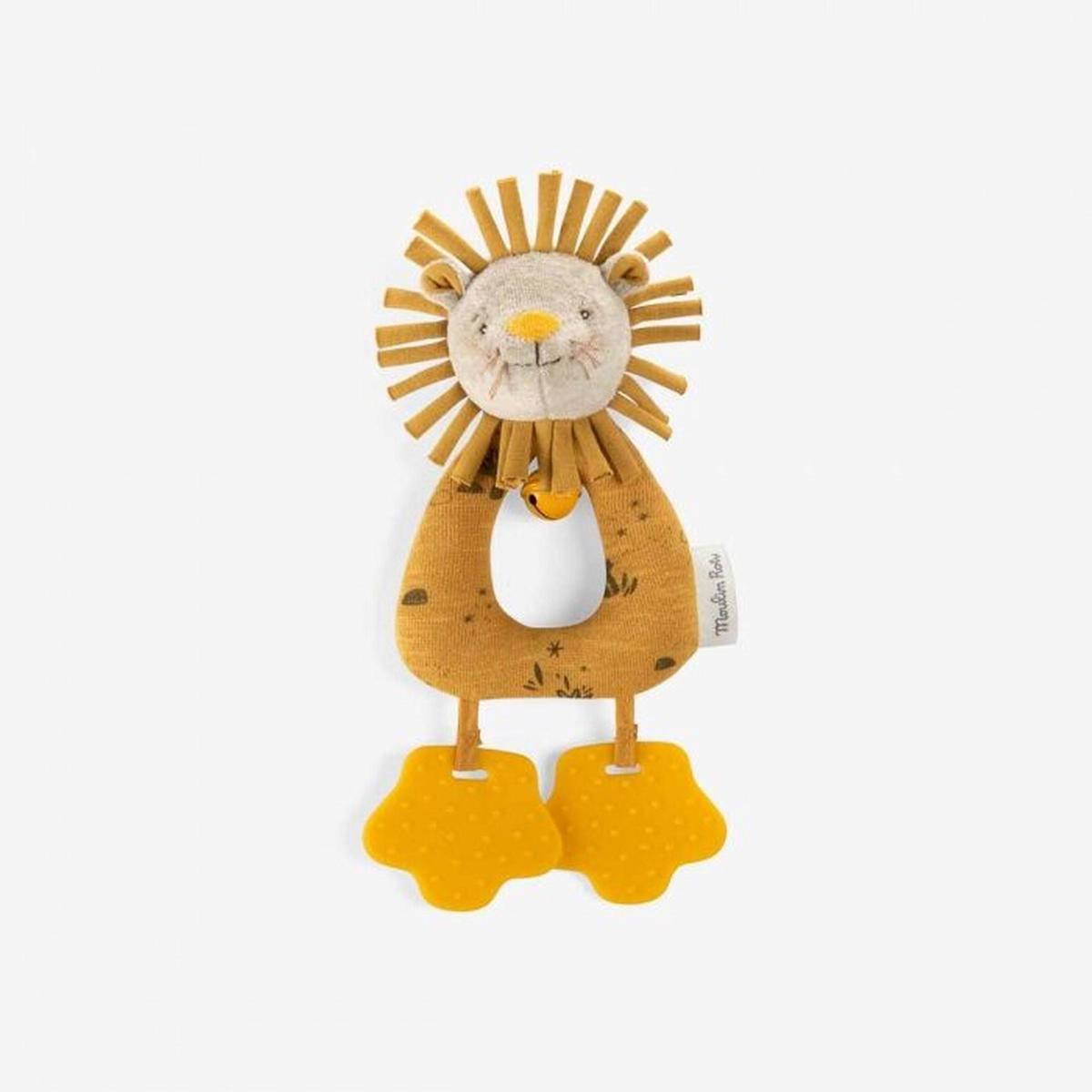 Moulin Roty Sous Mon Baobab Lion Ring Rattle