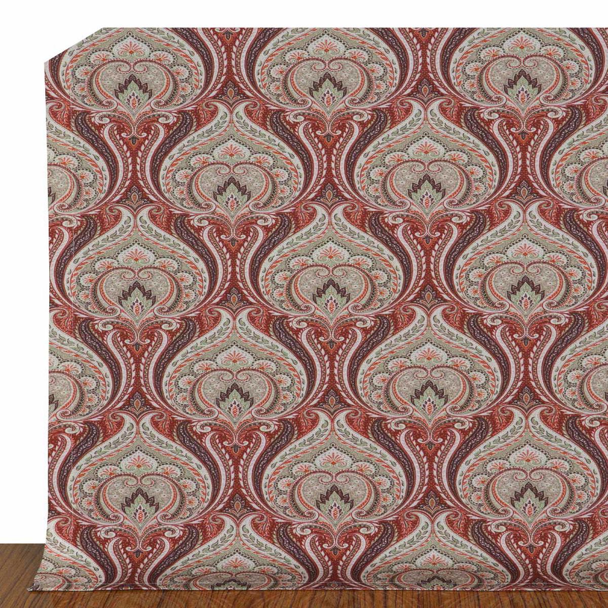 'Autumn Ridge' Floral Damask Made-to-Measure Shades (Red/ Brown)