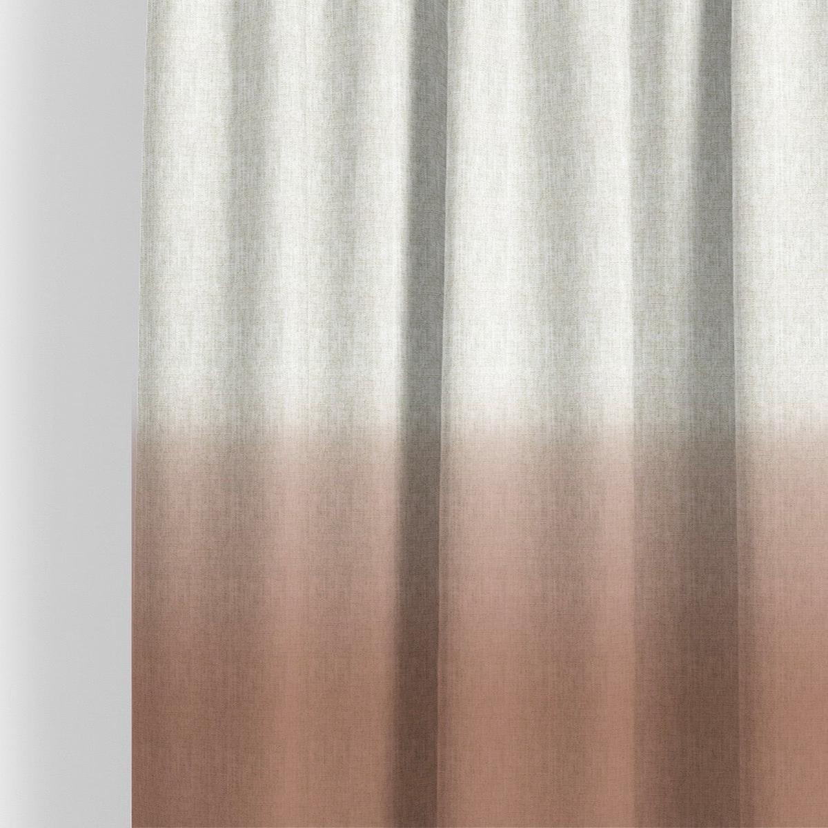 'Amaretto' Two-Tone Ombre Custom Roman Shades (Salmon Pink/ White)