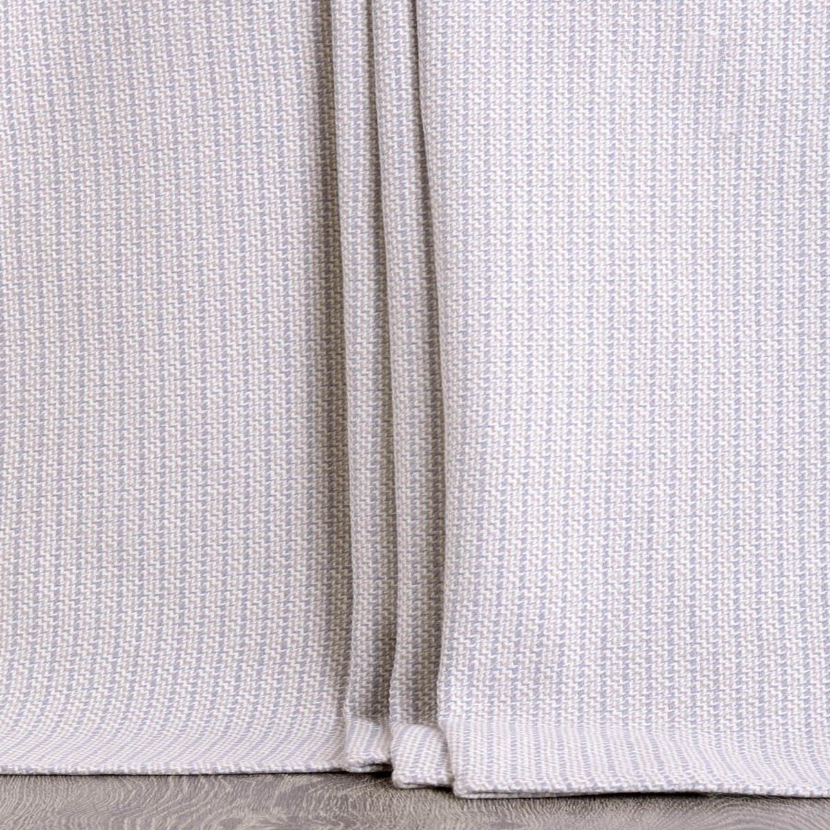 'Dove Fly' Textured Cotton Made-to-Measure Shades (Gray/ White)